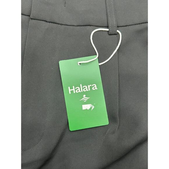 NWT Halara Womens Black Stretch Classic Straight Leg Pleated Dress Pants Size XL - Picture 3 of 7